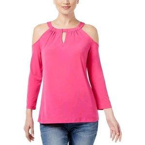 INC. Poly-spandex knit Spring Summer top